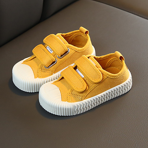 

Unisex Sneakers School Shoes Canvas Big Kids(7years ) Daily Walking Shoes White Black Yellow Fall Spring