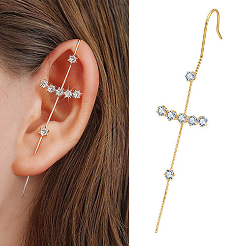 

piercing earrings female integrated copper earrings ear bone clip earrings