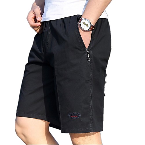 

Men's Hiking Shorts Ventilation Wearproof Soft Summer Solid Colored Cotton for Army Green Dark Gray Green XL XXL XXXL 4XL 5XL