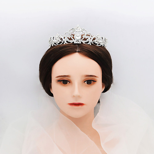 

Glam Wedding Alloy Headpiece with Crystals / Trim 1 Piece Wedding / Special Occasion Headpiece
