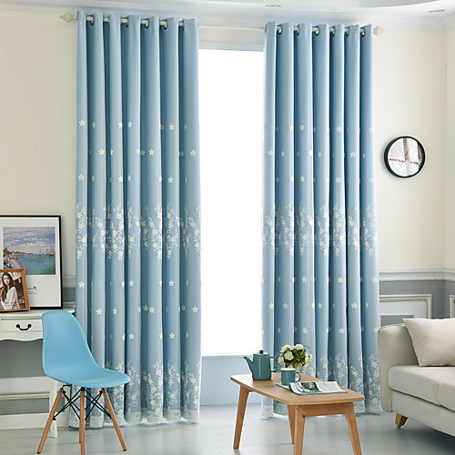 

Two Panel Rural Style High-Grade High Blackout Curtains Double Curtains For Living Room Bedroom Dining Room Children's Room