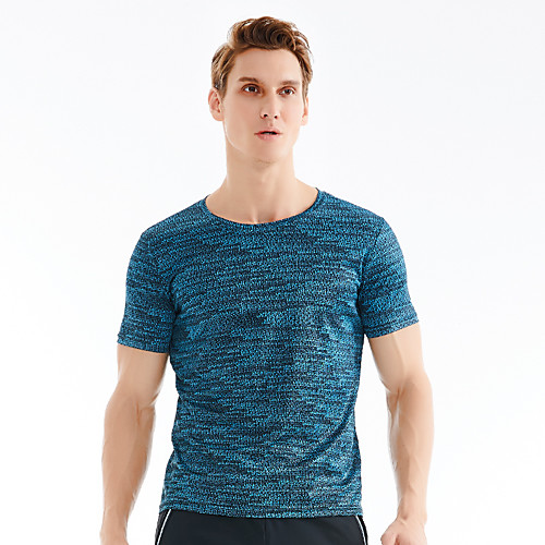 

Men's T shirt Hiking Tee shirt Short Sleeve Tee Tshirt Top Outdoor Lightweight Breathable Quick Dry Sweat wicking Autumn / Fall Spring POLY Multi color Random Colors Army Green Hunting Fishing