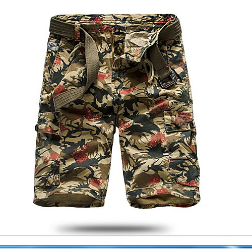 

Men's Cargo Tactical Cargo Pants Floral Short Blue Khaki Green Dark Gray