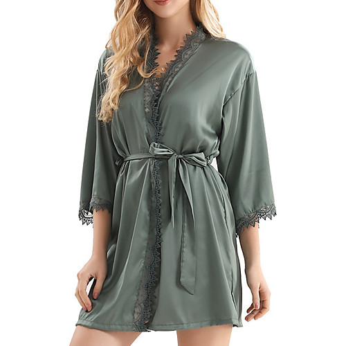 

Women's Deep V Ultra Sexy Pajamas - Lace, Solid Colored