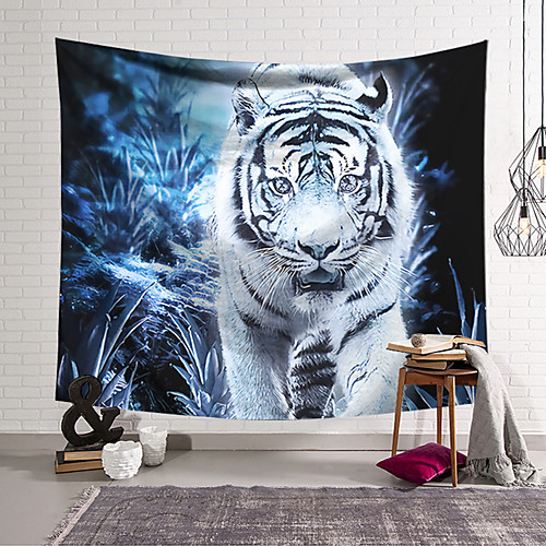 

Wall Tapestry Art Decor Blanket Curtain Hanging Home Bedroom Living Room Decoration Polyester Tiger