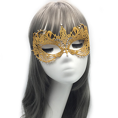 

Goddess / Sexy Lady Halloween Props Adults' Halloween / Christmas Women's Black / Golden / Silver Lace / Tactel Cosplay Accessories Masquerade Costumes / Eye Mask