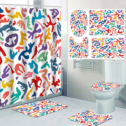 

Shower Curtains & Hooks Classic Polyester Waterproof