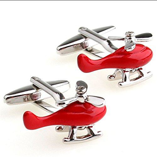 

private helicopters cufflinks pilot rescue raf air ambulance copper cuff buttons with gift bag (red)