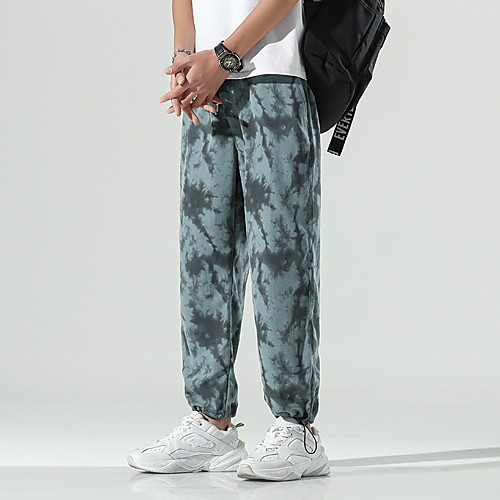 

Men's Sweatpants Color Block Drawstring Collarless Camouflage Sport Athleisure Pants Sleeveless Breathable Sweat Out Comfortable Everyday Use Street Casual Daily