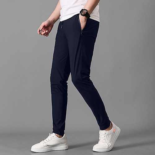 

Men's Hiking Pants Trousers Solid Color Summer Outdoor Regular Fit Ultraviolet Resistant Breathable Shockproof Stretchy Pants / Trousers Black Blue Hunting Fishing Beach L XL XXL XXXL 4XL