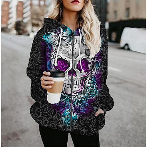 

Women's Jackets Color Block Print Casual Fall Jacket Regular Daily Long Sleeve Air Layer Fabric Coat Tops Rainbow