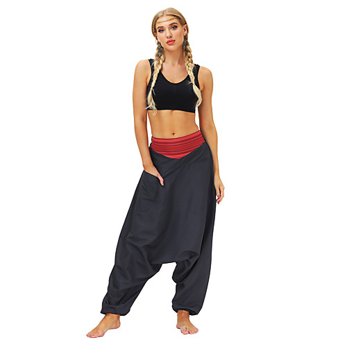 

Women's Men's Yoga Pants Harem Pocket Bloomers Bottoms Quick Dry Breathable Dark Navy Yoga Fitness Gym Workout Sports Activewear / Casual / Athleisure