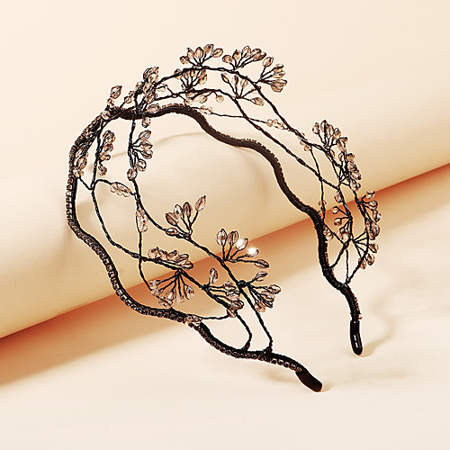 

Retro Wedding Crystal / Alloy Headpiece with Crystal / Hollow-out 1 Piece Wedding / Special Occasion Headpiece