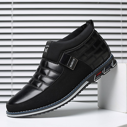 

Men's Sneakers Business Daily Office & Career Walking Shoes PU Dark Brown Black Blue Fall Spring