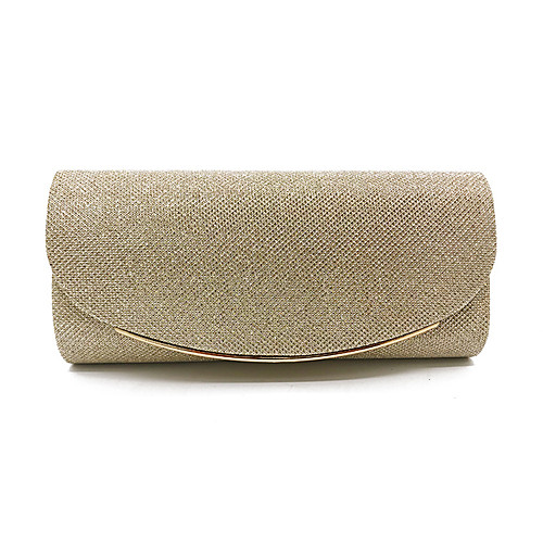 

Women's Bags Polyester Evening Bag Solid Color Daily Handbags Black Champagne Gold Silver