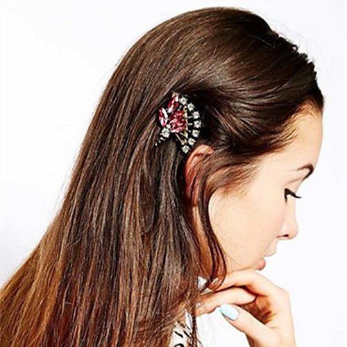 

Luxury Elegant Alloy Headpiece with Crystals / Chain 1 Piece Special Occasion / Party / Evening Headpiece
