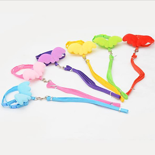 

Dog Cat Pets Harness Vest Polyester Purple Yellow Red Blue Pink 2pcs