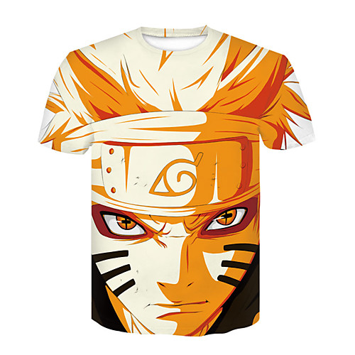 

Inspired by Naruto Naruto Uzumaki Cosplay Costume T-shirt Terylene 3D Printing T-shirt For Women's / Men's