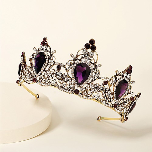 

Luxury Shiny Alloy Headpiece with Glitter / Crystals 1 Piece Wedding / Special Occasion Headpiece