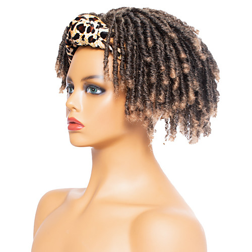 

new style hair band wig european and african fashion dirty braid wig crochet chemical fiber headgear wholesale factory