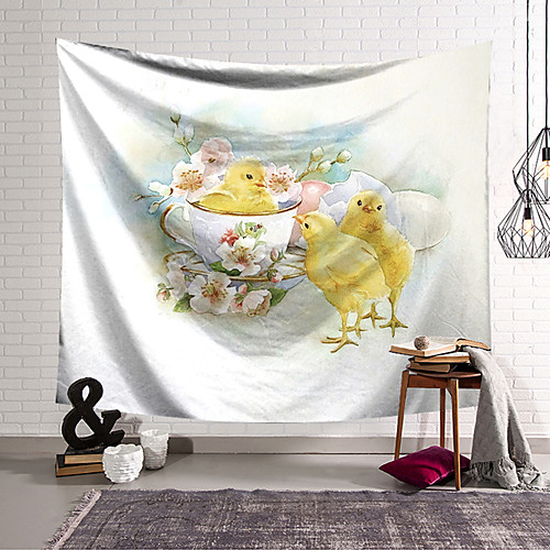 

Wall Hanging Tapestry Wall Carpet Wall Art Wall Decoration Tapestry Wall Decoration Fresh And Cute Chick Pattern Tapestry