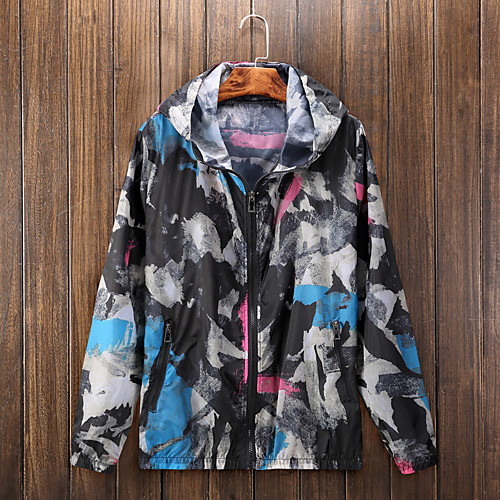 

Women's Hiking Jacket Hiking Skin Jacket Hiking Windbreaker Jacket Top Outdoor UV Sun Protection Quick Dry Lightweight Breathable Autumn / Fall Spring Camouflage Red Camouflage Blue Camouflage Yellow