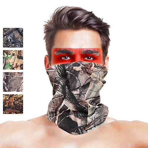 

Men's Cycling Face Mask Cover Outdoor UV Sun Protection Windproof Quick Dry Breathable Hunting Ski / Snowboard Fishing Camouflage Color Camouflage Camouflage Gray