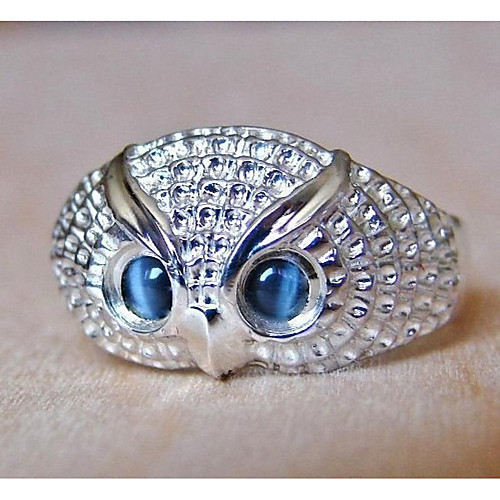 

Ring Classic Silver Alloy Owl Simple 1pc 6 7 8 9 10 / Women's