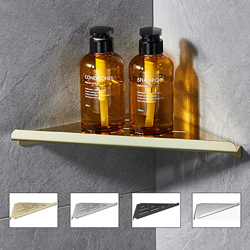 

Corner Shelf Triangle Shelf Thick 304 Stainless Steel Bathroom Rack Brushed