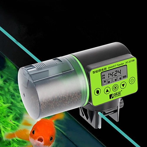 

Smart Automatic Fish Feeder Aquarium Feeder Fish Tank Auto Feeding Dispenser With LCD Indicates Timer Aquarium Accessories