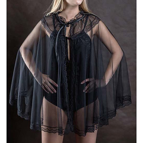 

Sleeveless Voiles & Sheers / Sexy Polyester Wedding / Party / Evening Women's Wrap With Lace