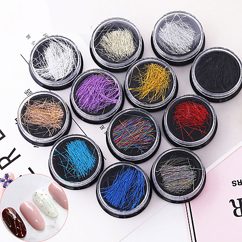 

Nail Art Colored Silk Thread Gold And Silver Wire Jewelry Colored Silk Thread Japanese Colorful Striped Nail Art Stickers Jewelry