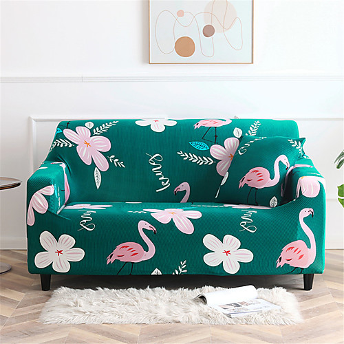 

Sofa Cover Stretch Slipcovers Cartoon Firebird Print Dustproof Super Soft Fabric Couch Cover Fit for 1to 4 Cushion Couch and L Shape Sofa (You will Get 1 Throw Pillow Case as free Gift)