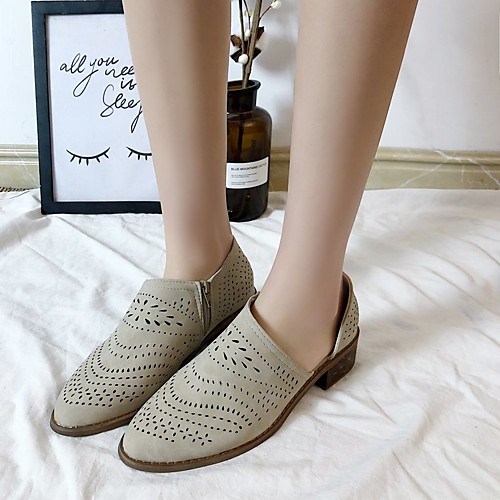 

Women's Loafers & Slip-Ons Flat Heel Closed Toe Suede Solid Colored Black Yellow Pink