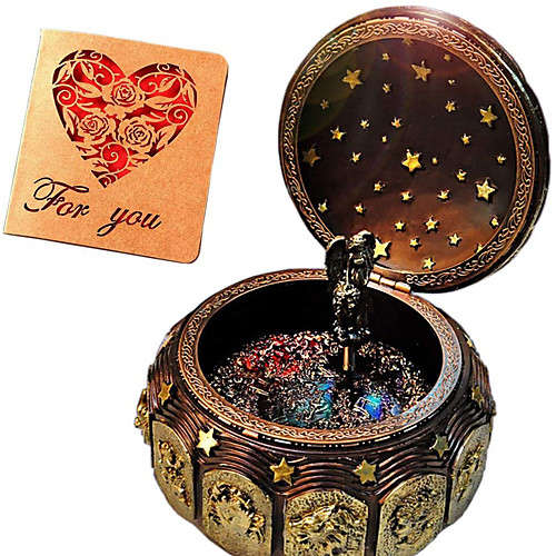 

Music Box 1 pcs Gift Music & Light Vintage Resin For Kid's Adults' Boys and Girls