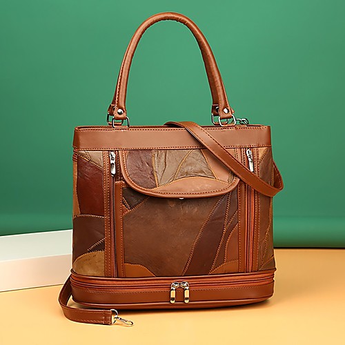 

Women's Bags Top Handle Bag Daily 2021 Black Red Brown Coffee