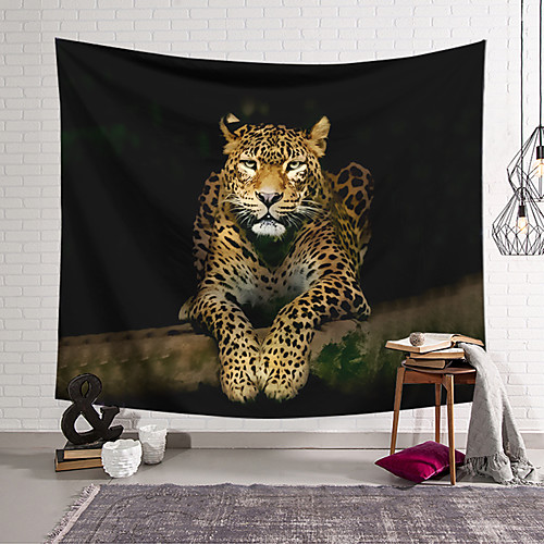 

Wall Tapestry Art Decor Blanket Curtain Hanging Home Bedroom Living Room Decoration Polyester Leopard