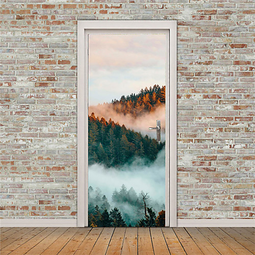 

Holiday / Landscape Wall Stickers Bedroom / Living Room, Removable Vinyl Home Decoration Wall Decal 2pcs