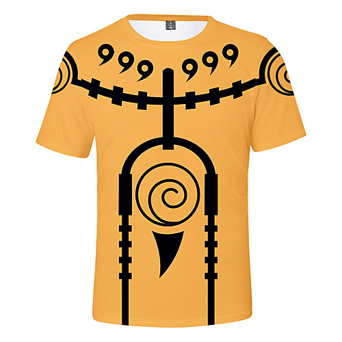 

Inspired by Naruto Naruto Uzumaki Cosplay Costume T-shirt Terylene Graphic Prints Printing T-shirt For Women's / Men's