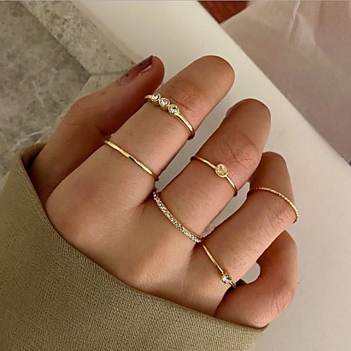 

Women's Ring Set Classic Stylish Simple European Sweet Earrings Jewelry Gold For Anniversary Party Evening Street Prom Festival