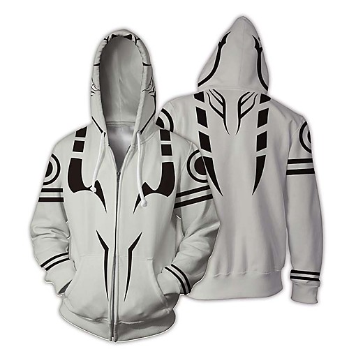 

Inspired by Jujutsu Kaisen Cosplay Cosplay Costume Hoodie Terylene Graphic Prints Zipper Printing Hoodie For Women's / Men's