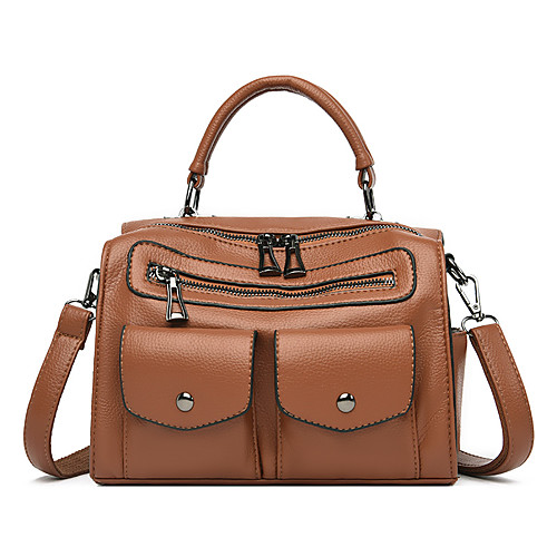 

Women's Bags Satchel Top Handle Bag Date Office & Career 2021 Handbags Black Blue Red Yellow