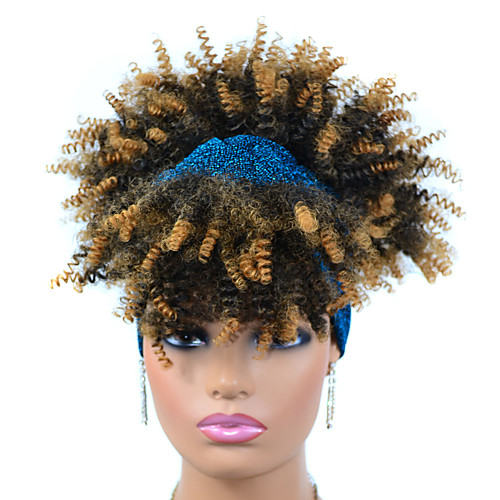 

headscarf wig headgear african ladies headscarf headgear wigs with turban small roll headgear tja1-1bt27#