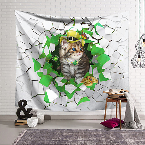 

Wall Tapestry Art Decor Blanket Curtain Hanging Home Bedroom Living Room Decoration Polyester Cat