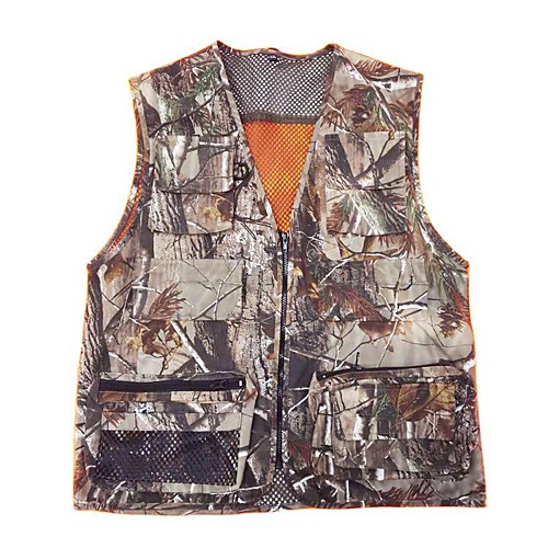 

Men's Hunting Gilet Outdoor Breathable Wearable Comfortable Removable Spring Summer Camo Cotton Camouflage
