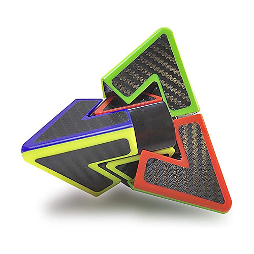 

Carbon Fiber 22 Pyraminx Magic Cube 222 Pyramid Speed Cube Triangle Twisty Speed Cube Puzzle Toys Brain Teaser for Kids and Adults
