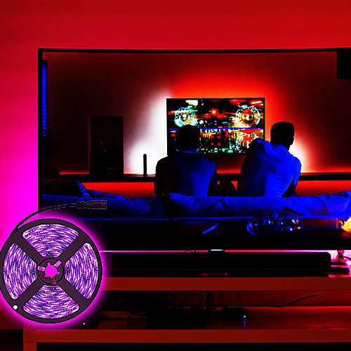 

LED Strip Lights 16.4FT 5M Flexible Tiktok Lights UV Black Light 395-405nm 2835 8mm LED Flexible Strip with 2A Power Supply for Indoor Fluorescent Dance Party Stage Lighting Body Paint