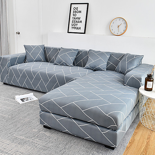 

Sofa Cover 1 Pc Furniture Protector Soft Stretch Sofa Slipcover Spandex Jacquard Fabric Super Fit for 14 Cushion Couch and L Shape SofaEasy to Install(1 Free Cushion Cover)