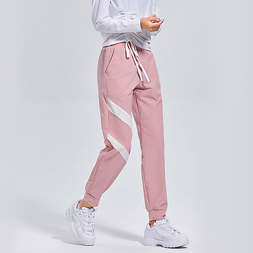 

Women's Sweatpants Jogger Pants Drawstring Stripe Pocket Nylon Spandex Stripes Sport Athleisure Pants / Trousers Pants Bottoms Moisture Wicking Quick Dry Breathable Soft Comfortable Everyday Use