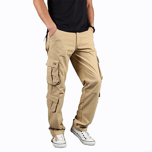 

Men's Hiking Pants Trousers Hunting Pants Tactical Cargo Pants Dust Proof Quick Dry Breathable Wearproof Fall Spring Solid Colored Cotton for Black Yellow Army Green XS S M L XL